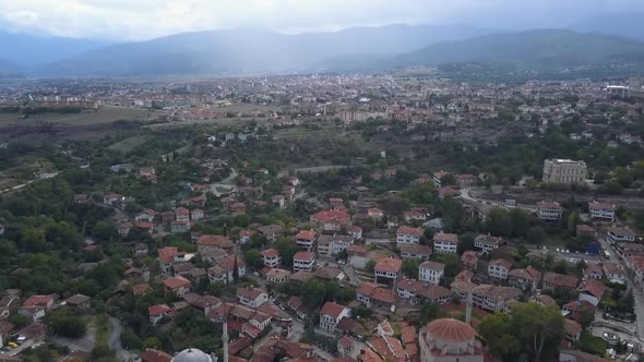 Drone view of the old town of Safranbolu - Turkey