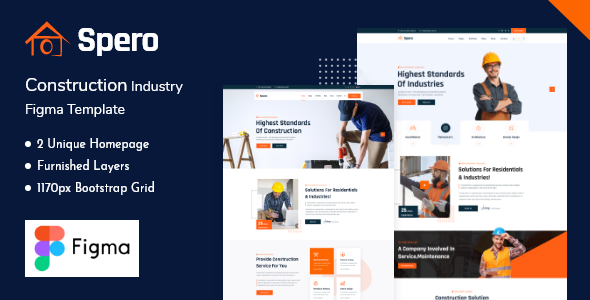 Spero - Construction Industry & Building Figma Template