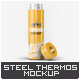 Steel Thermos Bottle Mock-Up - GraphicRiver Item for Sale