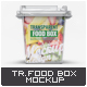 Transparent Food Box Mock-Up - GraphicRiver Item for Sale