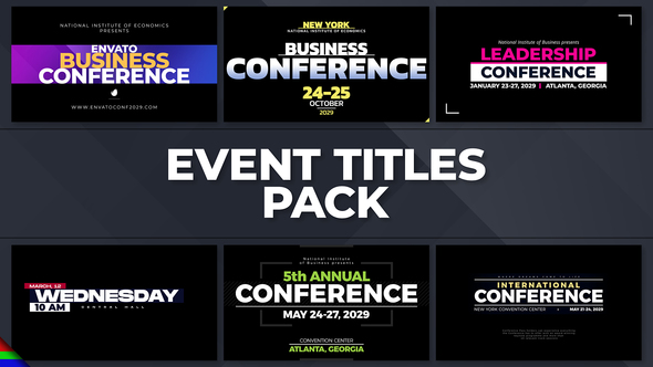 Event Titles Pack alt