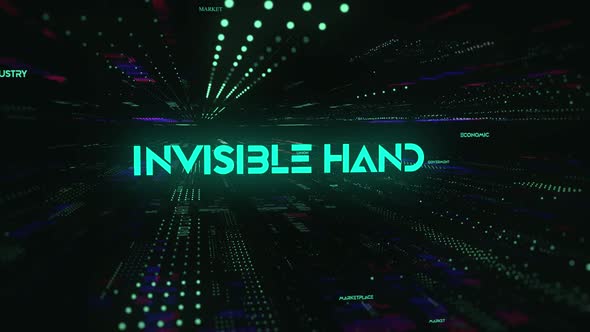 Sci Fi Digital Economics Word Invisible Hand