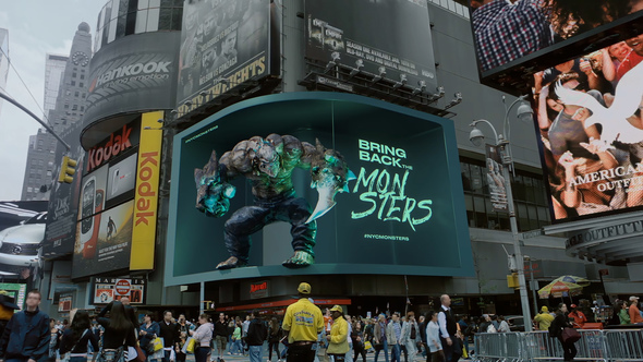New York City Billboards Mockup