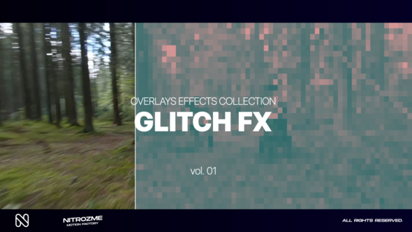 Glitch Effects Overlays Collection Vol. 01