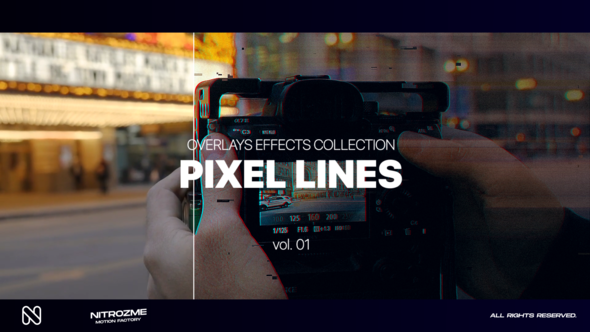 Pixel Sorting Effects Overlays Collection Vol. 01