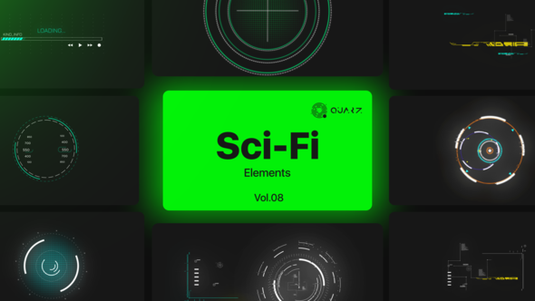 Sci-Fi UI Elements Vol. 08