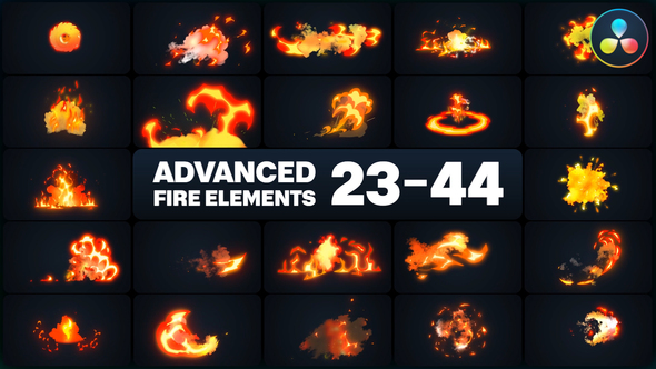 Advanced Fire Elements for DaVinci Resolve