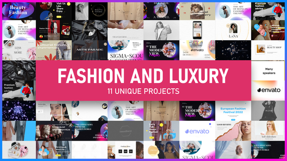 Fashion and Luxury Slideshows Bundle 11 in 1