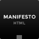 Manifesto - Creative Portfolio Template - ThemeForest Item for Sale
