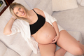 Young pregnant woman in studio lighting - PhotoDune Item for Sale