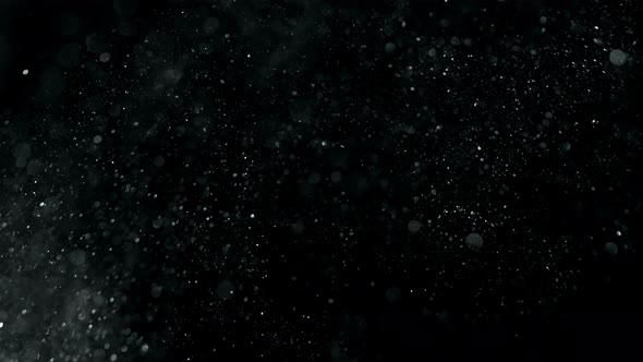 Super Slow Motion Shot of SIlver Glitter Background at 1000Fps