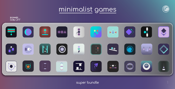 Minimalist Games Super Bundle 1 | HTML5 Construct Games