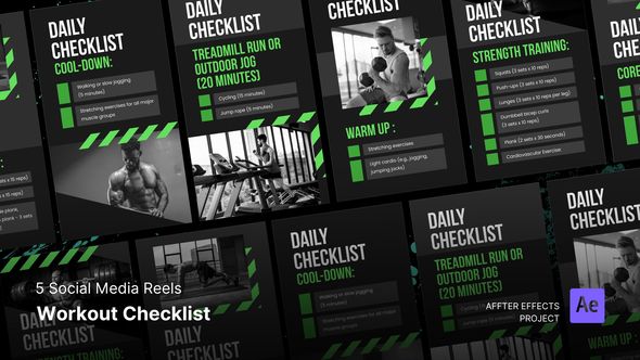 Workout Checklist - Social Media Reels