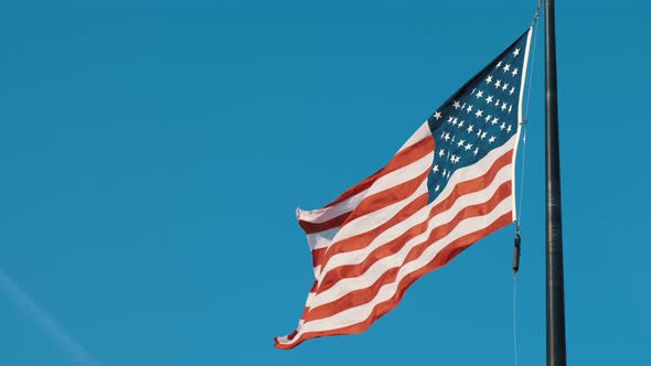 Video of United States Flag Flying Proud