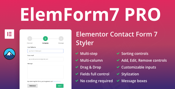 ElemForm7 PRO - Advanced Elementor Widget for Contact Form 7