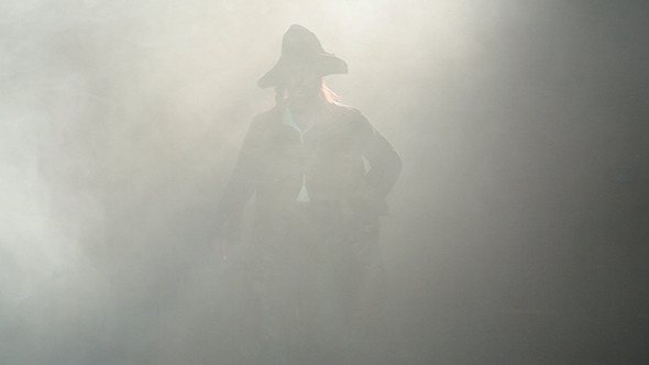 Pirate Comes Out From The Fog