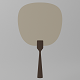 Japanese Traditional Hand Fan 3D model - 3DOcean Item for Sale