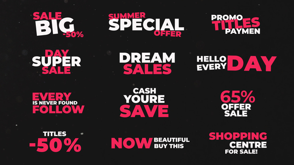 Colorful Kinetic Titles alt