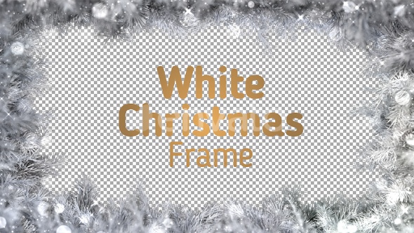White Christmas Frame