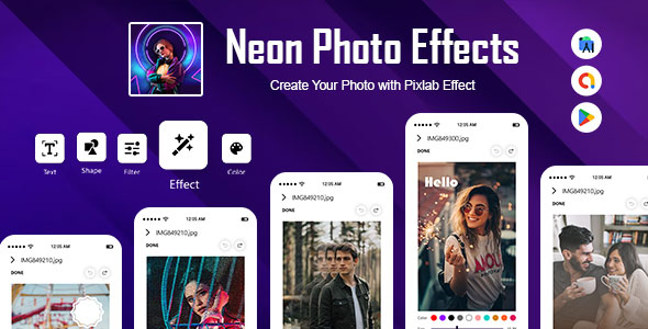 Neon Photo Effects - Neon Photo Editor - NeonArt NeonFx - Neon Light Photo Effects - Neon Photo Art