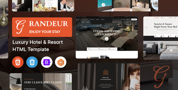 Grandeur - Luxury Hotel & Resort HTML Template