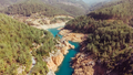 Aerial view of river with turquoise fresh water. Nature travel background. - PhotoDune Item for Sale