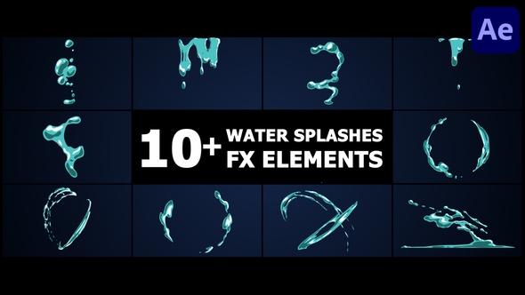 Water Splashes | After Effects alt