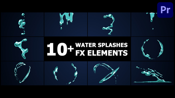 Water Splashes | Premiere Pro MOGRT