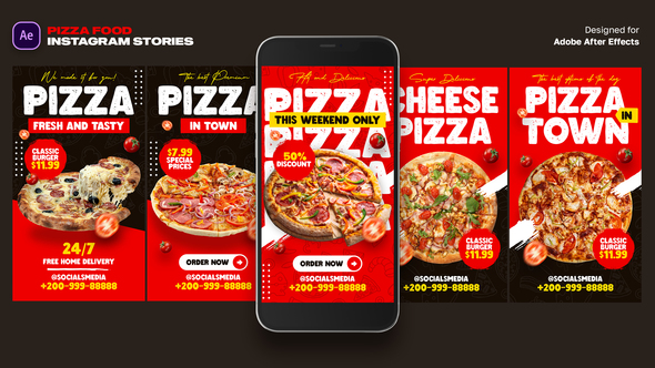 Pizza Food Instagram Stories