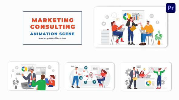 Marketing Consultation Premiere Pro Animation Scene