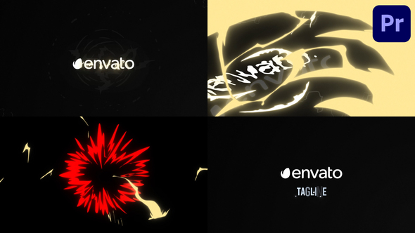 Cartoon Explosion Logo Opener for Premiere Pro