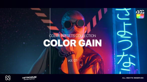 Color Gain LUT Collection Vol. 01 for Final Cut Pro X alt