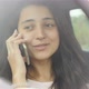 Closeup of a Girl Talking on the Phone in the Car - VideoHive Item for Sale
