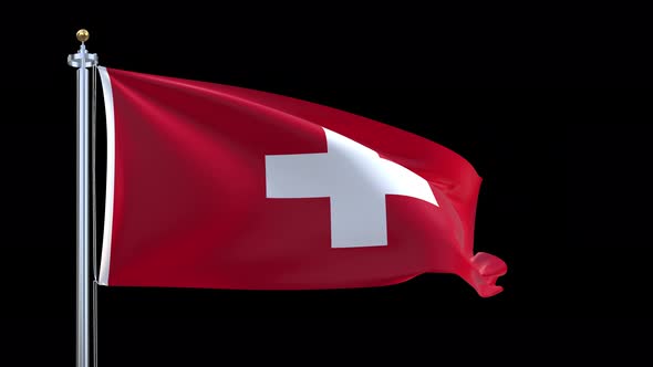 Switzerland Waving Flag