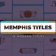 Memphis Lower Thirds | Premiere Pro - VideoHive Item for Sale