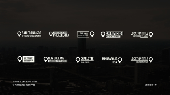 Minimal Location Titles | FCP
