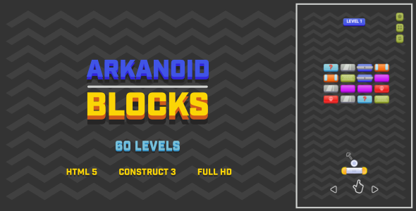 Arkanoid Blocks - HTML5 Game (Construct3)