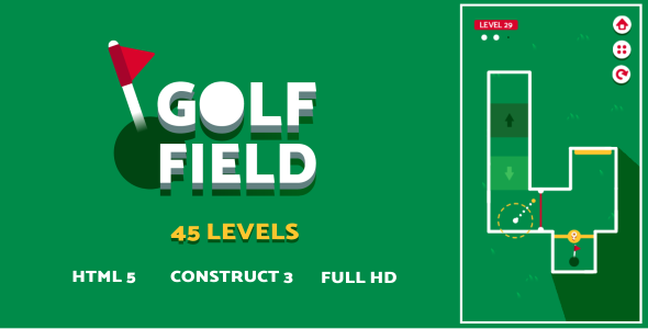 Golf Field - HTML5 Game (Construct3)