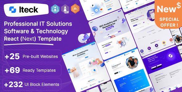 Iteck - React Next Js Software & Technology Template