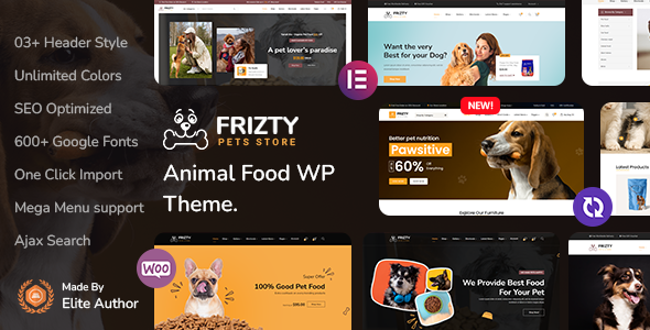 Frizty - Pet Shop WooCommerce Theme + RTL