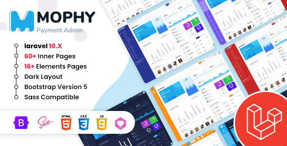 Mophy | Payment Laravel Admin Dashboard Template