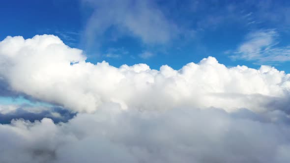 Time lapse beautiful blue sky with clouds background