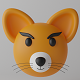 Cartoon Cute Fox Head 3D model - 3DOcean Item for Sale