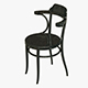 Chair Viennese Black Varnish 3D Model - 3DOcean Item for Sale