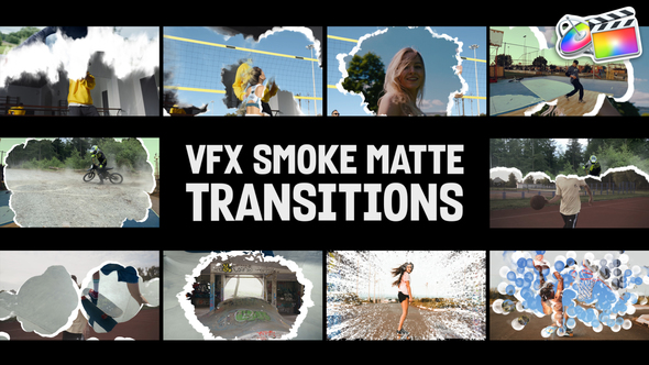 VFX Smoke Matte Transitions for FCPX alt