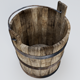 Wooden Bucket 3d Model - 3DOcean Item for Sale
