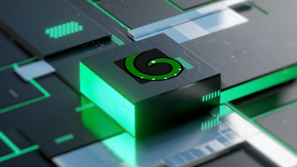 Futuristic Technology Logo Reveal