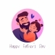 Cartoon Flat Characters  Father and His Little Daughter. - GraphicRiver Item for Sale