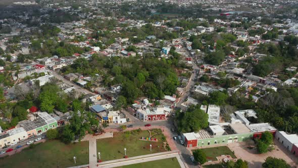 Aerial Panoramic Shot of Urban Neighbourhood