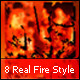 8 Realistic Fire Layer Styles - GraphicRiver Item for Sale